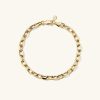 Large Square Oval Chain Bracelet