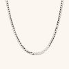 Flat Curb Chain Necklace