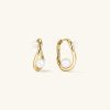 Dôme Figure Pearl Hoops