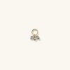 Single Triple Marquise Diamond Hoop Charm