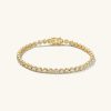 Zadie Bezel Lab Grown Sapphire Tennis Bracelet