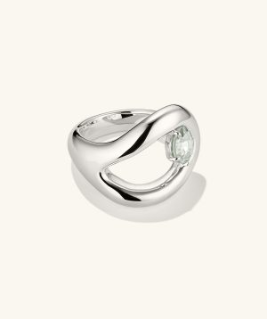 Organic Dôme Curve Gemstone Ring