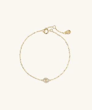 Pavé Diamond Evil Eye Bracelet