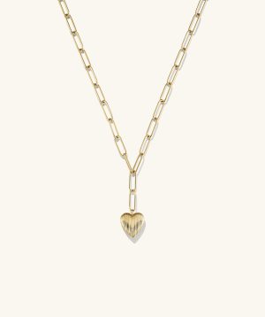Big Puffy Heart Necklace