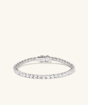 Lab Grown Sapphire Tennis Bracelet