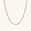 Trace Rectangle Chain Necklace
