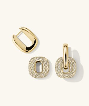 Pavé Diamond Stevie Hoops