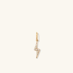 Pavé Diamond Lightning Bolt Charm