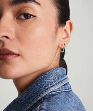 Pavé Diamond Small Hoops