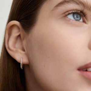 Pavé Diamond Small Hoops